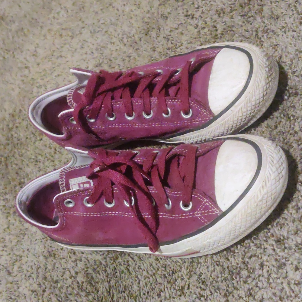 Converse Pro CTAS Maroon Suede Size 10.5M USA Skate Shoes. Used.